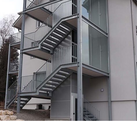 Steel staircases